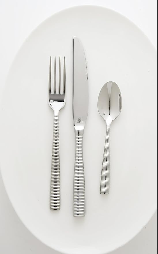 Fortessa Ringo 18/10 Stainless Steel Flatware Tea/Coffee Spoon, Set of 12