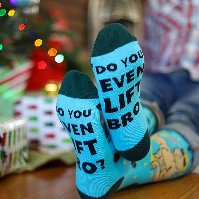 Lavley Funny Socks for Sports Fans and Players - Cool Novelty Gifts for Men, Women, & Teens