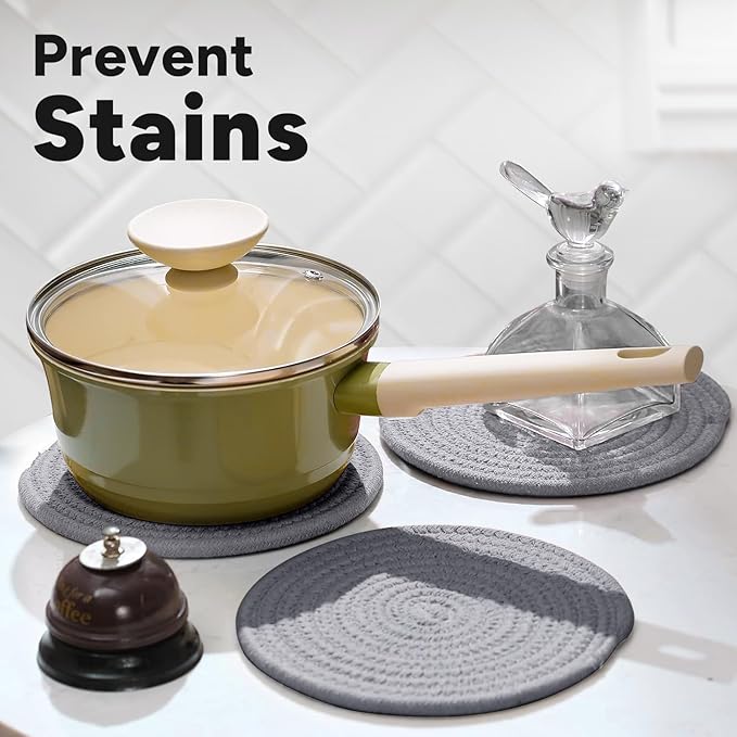 Trivets for Hot Dishes Set of 3, Trivets for Hot Pots and Pans, Heat-Resistant Pot Holders, Stylish Coasters, Perfect for Your Kitchen