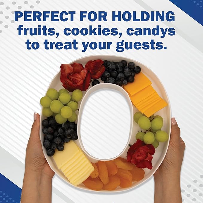 10" Reusable Plastic Box Form Tray Display for Treats, Charcuterie, Cake Pop, Candy, Charcuterie Box, Custom Charcuterie Letters Fillable - Reusable Letter Box - (White Plastic, V)