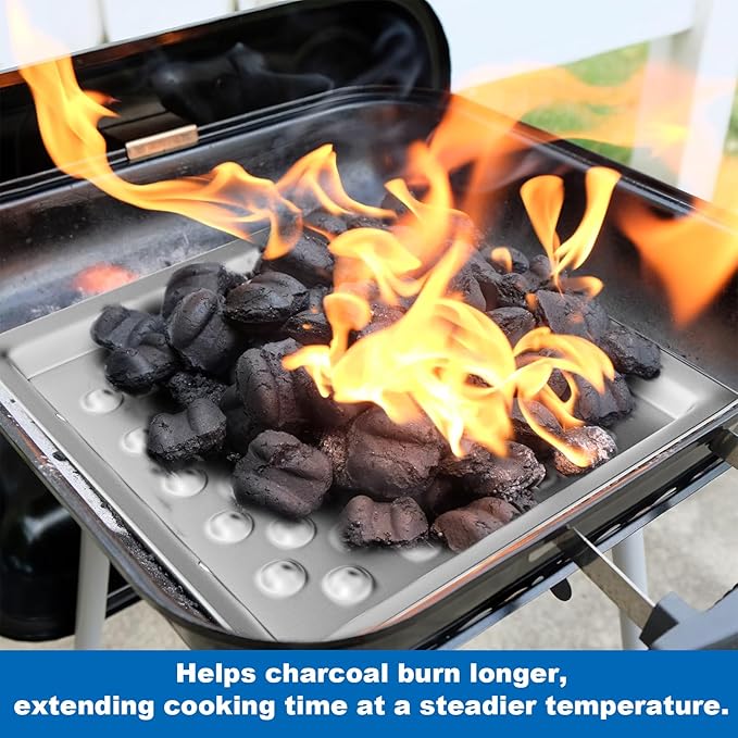 Carbon Steel Ash Pan for Americana Walk-A-Bout, Swinger, Sizzler, and Traveler Charcoal Grills, Replacement Parts for 1040.8.001,1 Pack