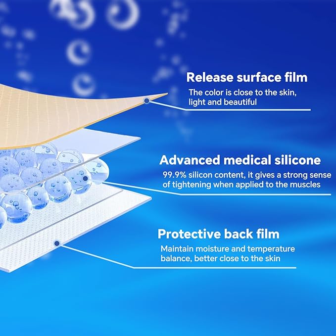 Professional Silicone Scar Sheets, Silicone Scar Tape, Silicone Scar Patch, Reusable Scar Silicone Strips (3M)