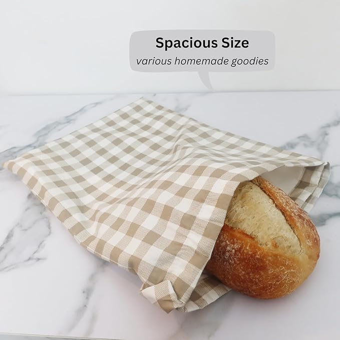 Reusable Bread Bags with Bowl and Jar Cover for Sourdough Bread Proofing Storage