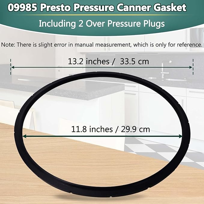 09985 Pressure Canner Sealing Ring Replacement for Presto 01745 01751 01755 01781 01782,Pressure Cooker Gasket Fits for Presto 16 18 23 Quart Cooker models 0174510