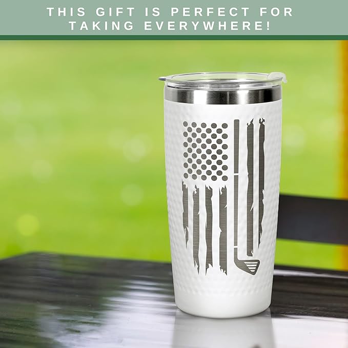 Grandpa Gifts - Christmas Gifts for Grandpa from Grandson, Granddaughter, Grandchildren, Grandkids - Grandfather Gift for Grandpas, Golf Ideas for Grandfather - Funny 20 Oz Golf Tumbler