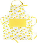 Adjustable Designer Kitchen Apron for Adults | Cotton Cooking Apron with Pockets and Adjustable Neck Buckle