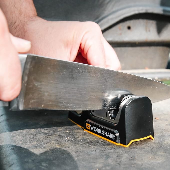 Work Sharp Kitchen Edge Sharpener - Ergonomic - For Chef, Santoku, Paring, & Serrated Knives