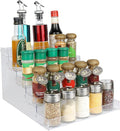 ELEGANTLIFE Spice Rack,No Tool Needed & No Pungent Acrylic Glue Self-derived Snap On Assembly Spice Shelf Pantry Kitchen Cabinet Organizer 10 in for Jars,Baking Supplies & Spice Bottles (5 Tier)