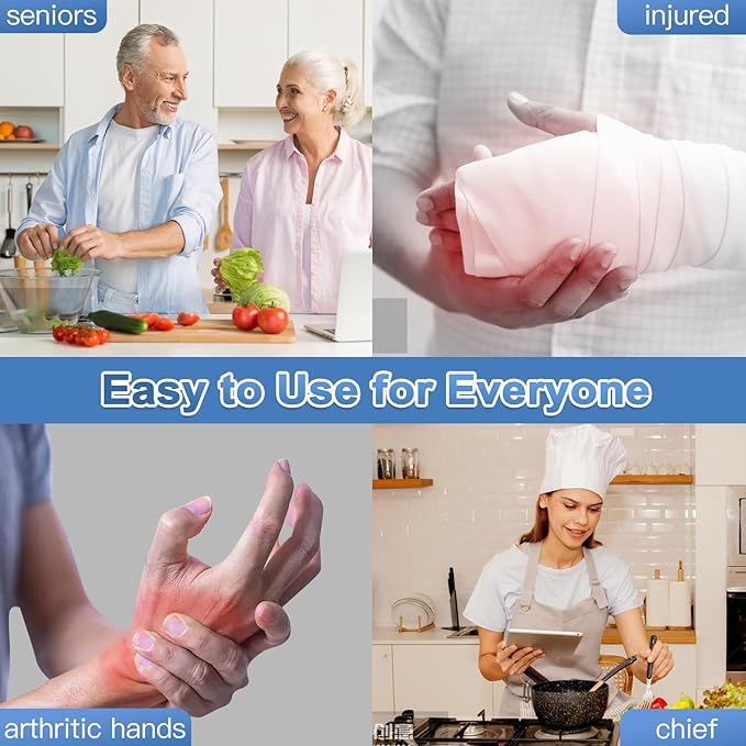 Automatic Electric Can Opener Smooth Edge, Rechargeable Canopener for Seniors and Arthritis Friendly, Kitchen Aid Gadgets Perfect for Chef, Hands Free, One Touch Design Easy to Use