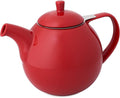 FORLIFE Curve Teapot with Infuser, 45-Ounce, Red