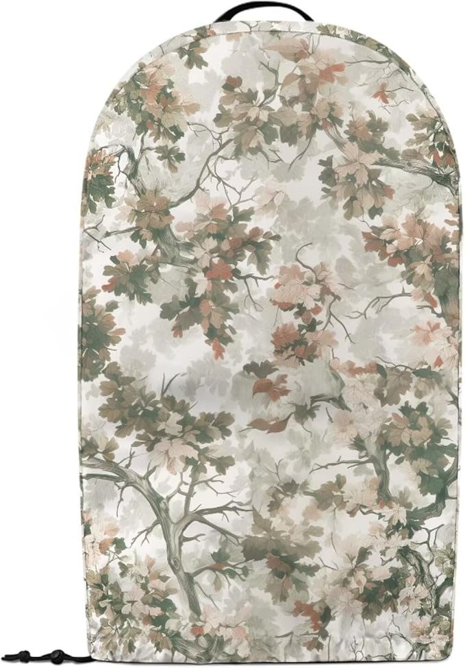 Vintage Floral Tree Coffee Machine Dust Cover Appliance Dust Covers Anti Fingerprint Polyester Dust Proof Blender Cover for Home Kitchen Blender Juicer Dust Cover