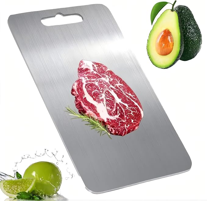 Titanium Cutting Board For Kitchen - 100% Pure Titanium Cutting Boardsand suitable for home kitchen cooking,Durable. 14inx10in