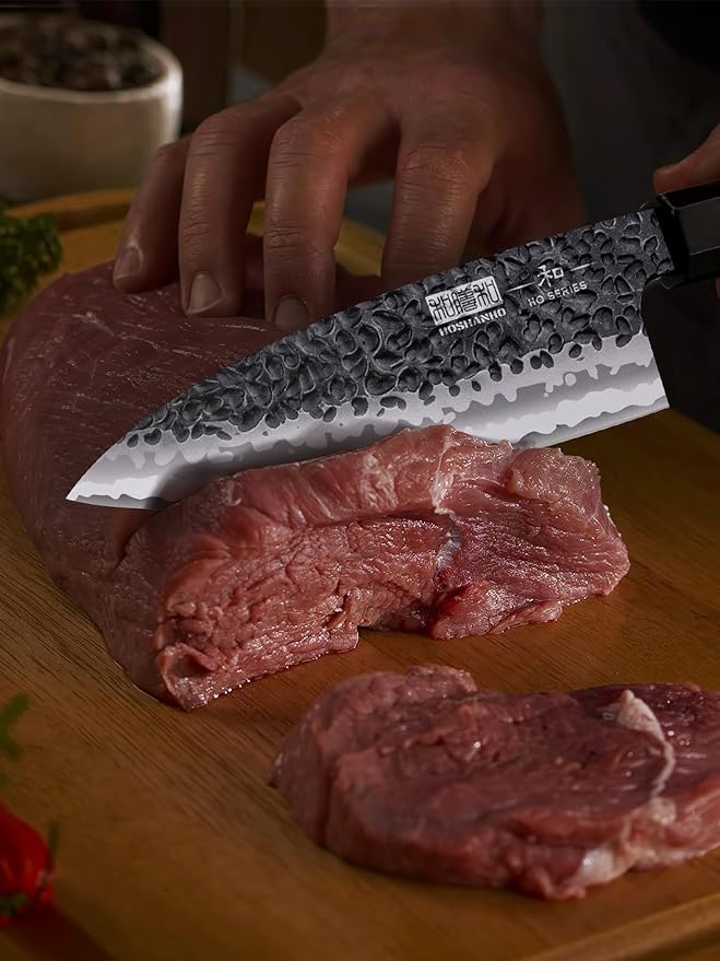 HOSHANHO 6 Inch Deba Knife, Japanese High Carbon Steel Kitchen Knife for Sushi Sashimi, Ultra Sharp Fish Fillet Knife with Ergonomic Rosewood Handle