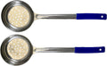 8 Ounce Slotted Stainless Steel Portion Control Ladle Spoon for Measuring and Serving; Commercial Grade Serving Scoops [Pack of 12]