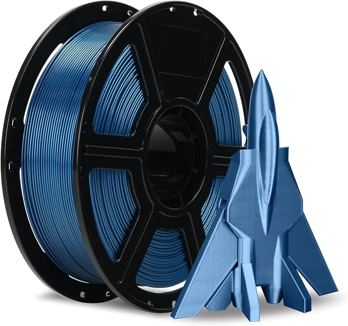 FLASHFORGE Rapid PETG Filament 1.75mm Metallic Blue, Max 600mm/s High Speed Printing, 3D Printer Filament 1kg Spool, Dimensional Accuracy +/- 0.02mm, Fits Most 3D Printers