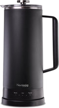 Nextmug Press - Temperature-Controlled, Self-Heating French Press (Black - 40 oz.)