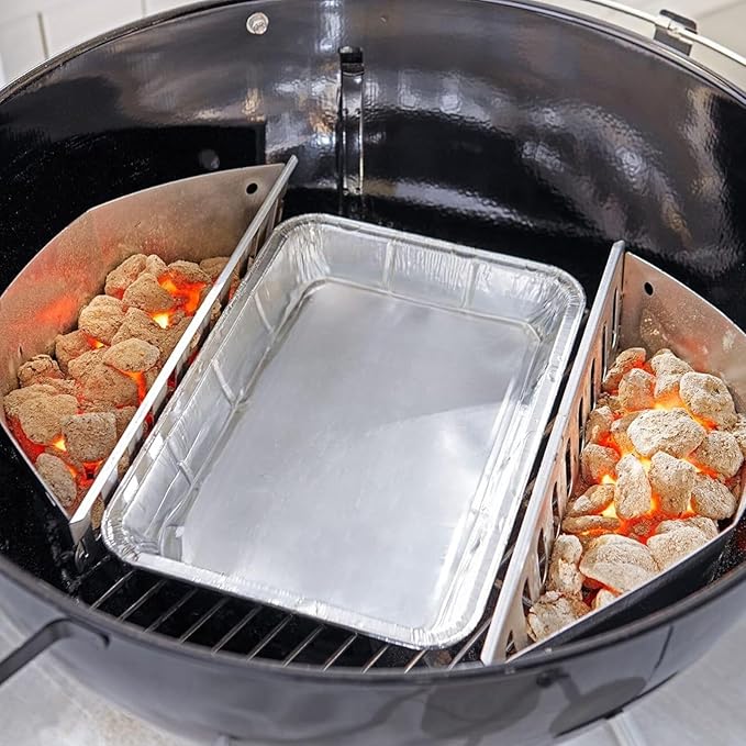 Drip Pans for Weber, Disposable Aluminum Foil Grease Trays for Weber Grills, Universal Replacement Liners for Weber Series, 8.6" x 6" - 50 Pcs