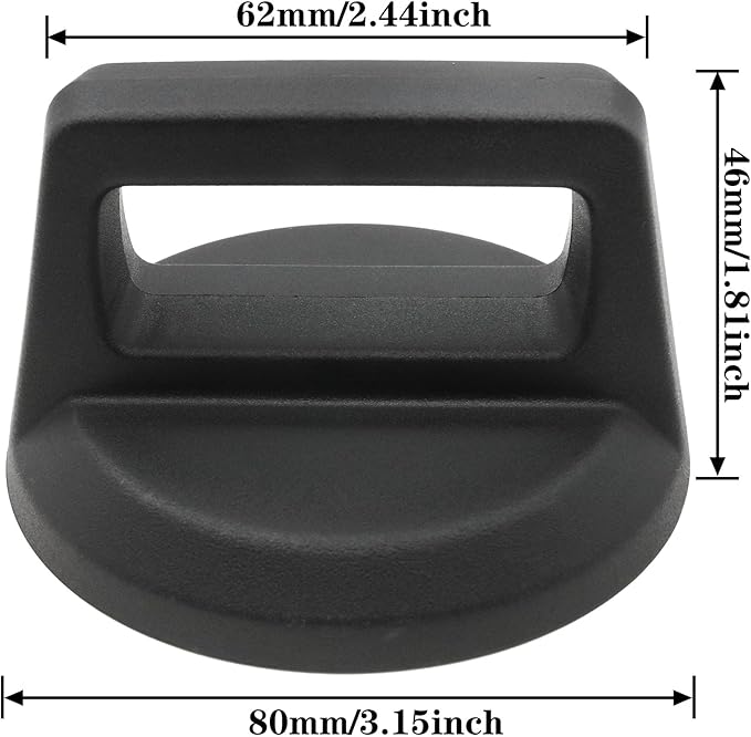 2 PCS Universal Pot Lid Top Replacement Knob Cover Knob Handle Kitchen Cookware Light-Colored Wood Grain (Black)