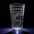 MAP OF NUMENORE Engraved 16oz Pint Glass | Inspired by Tolkien Power Ring and Middle Earth | Great Christmas Gift Idea | Unique Elvish Fantasy Wizard Fantasy Decor!