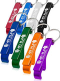 Custom Aluminum Can/Bottle Opener Keychain, Thicker Version, 50 Pcs. Engraved Text/Logo Wedding Favors, Brewery, Bar, Anniversaries, Party, Restaurant, Property Agent, Guests, Graduation Christmas