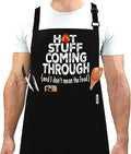 Funny Grilling Aprons for Men with Pockets BBQ Novelty Cooking Apron for Son Grandad Christmas Fathers Day Gift