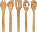 5PCS Hedgehog Wooden Cooking Spoons Set Hedgehog Gifts for Women Kitchen Decor Bamboo Cooking Utensil Spoons for Housewarming Wedding Anniversary Thanksgiving Christmas Gifts Mom Women