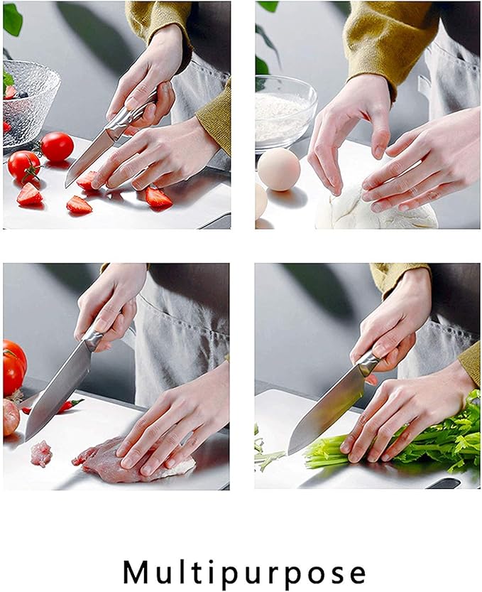 Stainless Steel Cutting Board for Kitchen Heavy Duty Chopping Board(Medium, 11.4"L x 7.9" W)