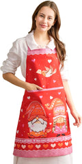 Maison d' Hermine 100% Cotton Apron for women with Pocket Kitchen Chef Apron for Men Cooking Gardening Server Waitress