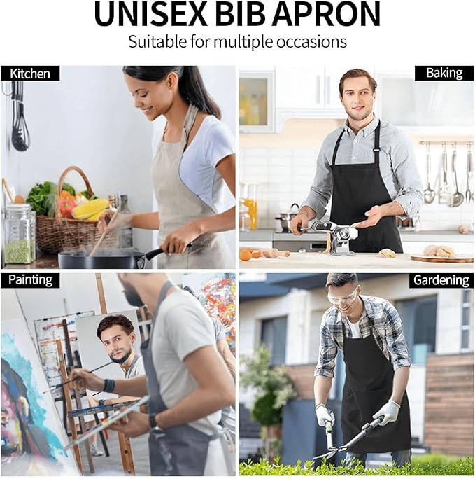 King Aprons Mens Aprons with Pockets and Adjustable Cool Apron for Gardening Cooking Kitchen