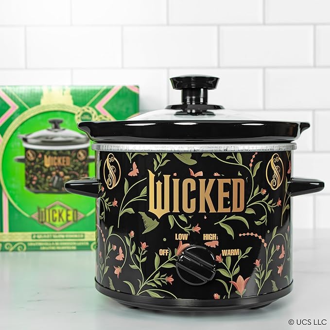 Uncanny Brands Wicked 2qt Slow Cooker - Small Kitchen Appliance