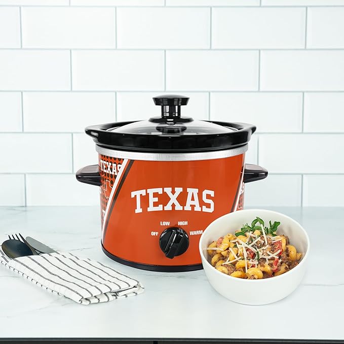 Uncanny Brands Texas Longhorns 2qt Slow Cooker - Small Kitchen Appliance