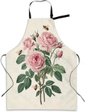 Apron with Pockets for Women, Adjustable Kitchen Cooking BBQ Chef Apron, Gifts for Mom Birthday, or Holidays