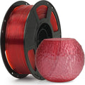 FLASHFORGE Rapid PETG Filament 1.75mm Clear Ruby Red, Max 600mm/s High Speed Printing, 3D Printer Filament 1kg Spool, Dimensional Accuracy +/- 0.02mm, Fits Most 3D Printers
