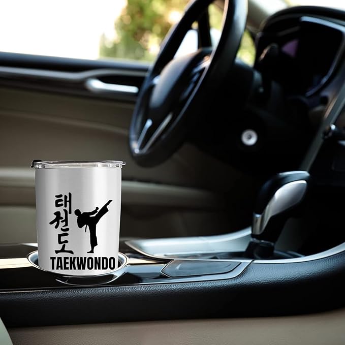 Taekwondo Gifts, Taekwondo Gifts for Boys, 20oz Stainless Steel Tumbler with Lid Straw