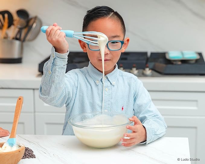 Handstand Kitchen Bluey Silicone Baking Utensil Set with 9" Spoon, 8.75" Spatula and 8.5" Whisk