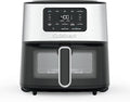 Cuisinart Air Fryer, 6-Quart Basket Large Fryer with 5 Cooking Functions to Roast, Bake, Broil, Air Fry and Keep Warm, 5 Airfryer Presets, Dishwasher-Safe Parts, AIR-200NAS, Stainless Steel & Black