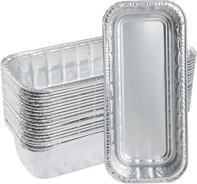 Drip Pans for Weber SmokeFire EX4 EX6 EPX6 Summit & Genesis II 400 600 Series Grill, Disposable Grease Tray Liner for Weber 28 36 Inch Griddle Heavy Duty Aluminum Foil 20 Pack