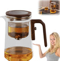 Enchanti Tea Pot, Witchcraft Magical Enchanted Glass Teapot with Strainer, 800ml Magnetic Filtration Pot with Handle, for Home, Gifting, Outdoor and Office