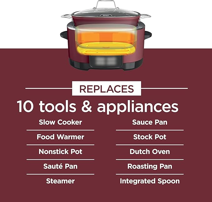 Ninja. Foodi PossibleCooker 8.5-Quart Multi-Cooker - 6-in-1 with Triple Fusion Heat Technology and Oven-Safe Pot