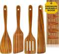 Best Acacia Wood Spatula for Cooking Non Toxic Wooden Kitchen Utensil Set Flat Slotted Turner Spatulas Spoon Scraper Spurtles Kitchen Tools Nonstick Bamboo Cooking Utensils Thin Egg Flipper Spatula