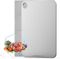 SHUWEICAO- 100% Pure Titanium Cutting Board for Kitchen, Cutting Edge Hygiene & Durability, Double Sided Medical Grade titanium cutting board for Meat Fruit & Vegetable, Easy to Store(11.4 * 7.87in)