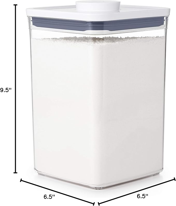 OXO Good Grips POP Container - 4.4 Qt/4.2 L, Airtight Food Storage Containers (Pack of 4)