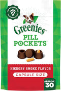 Greenies Pill Pockets for Dogs Large Size, Soft Dog Treats, Hickory Smoke Flavor, 7.9 oz. Pouch (30 Treats)