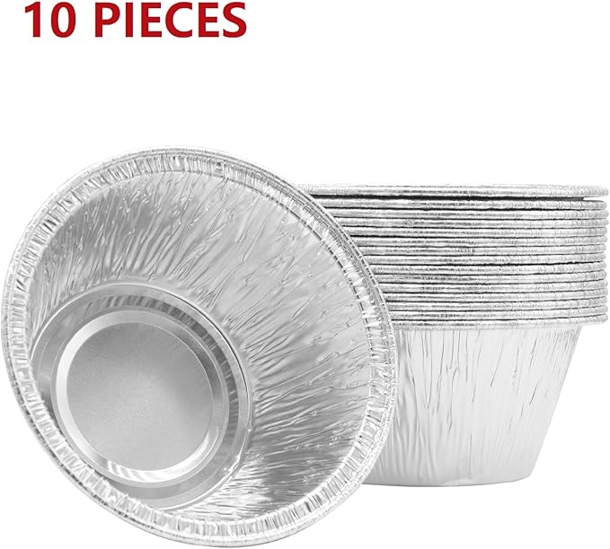 Grease Cup for Char-Broil/Kenmore Outdoor Grills/Masterbuilt Propane Smokers, Grill Grease Catcher Tray with Clip and 10-Pack Aluminum Drip Liner