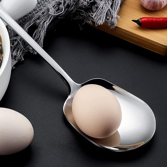 2 Pack Large Serving Spoons, 11.4 Inch Stainless Steel, 2 Count