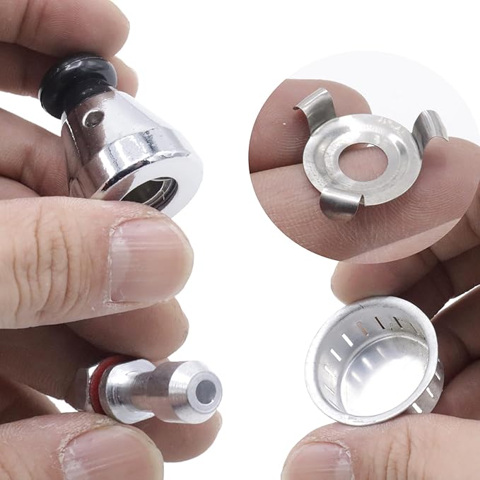 Universal Pressure Relief Jigger Valve Set for Pressure Cookers - 2 Pack with Exhaust Rod, 80KPA Safety Regulator, Anti-clog Design, Sturdy Pressure Control Accessory