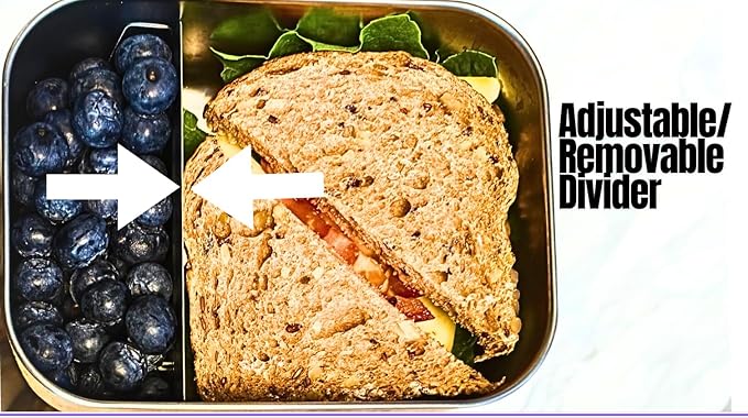 Leak proof Stainless Steel Lunch Box containers | Stainless Steel bento box | Tupperware| Sandwich ,Snacks container| Meal prep| Snack |Metal lunch box| Korean Lunch Box| Black|27 Oz+ 2*6.5Oz
