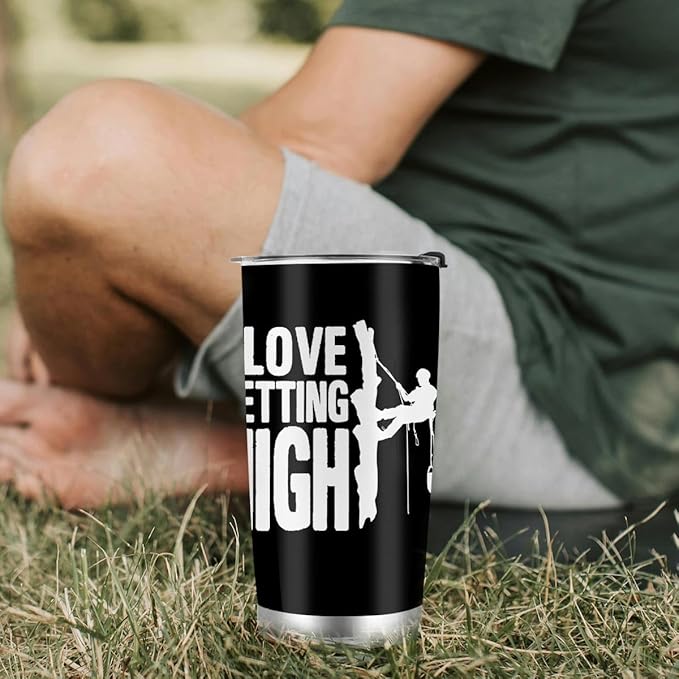 Arborist Gifts for Men, Chainsaw Man Gifts for Dad, Stainless Steel Insulated Tumbler 20oz