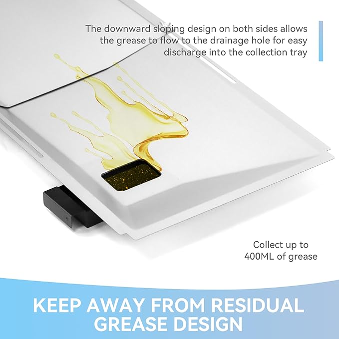 Adjustable Grease Tray with Catch Pan for Nexgrill 720-0888s 720-0888n, 720-0830h Charbroil, Dynaglo, Kenmore, BHG, Grill Master, Backyard, Expert Gas Grill, Universal Drip Pan for Most 3/4/5/6 Burner
