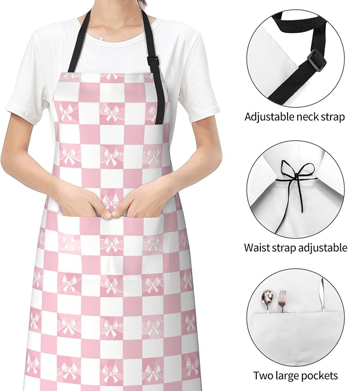 DADABULIU Apron Cooking With Pockets Adjustable Bib For Men Women Waterproof Chef Home Grilling BBQ Drawing